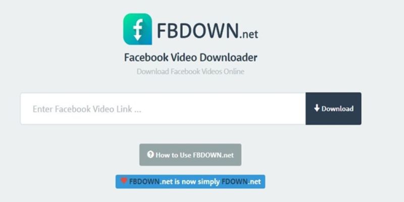 FBdown tải video fb