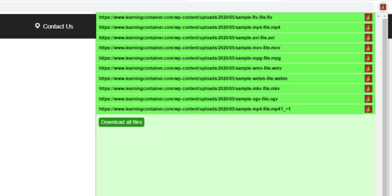 nhấn vào biểu tượng extension để tải video