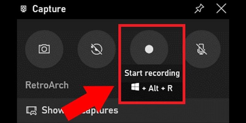 Mở video facebook bật tính năng ghi hình